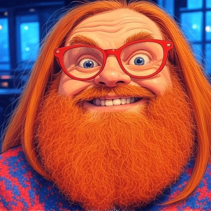 en rødhåret viking